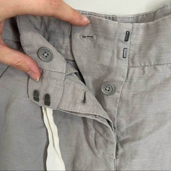 Aritzia Wilfred Allegra Shorts Light Grey Linen  Shorts - Picture 8 of 14